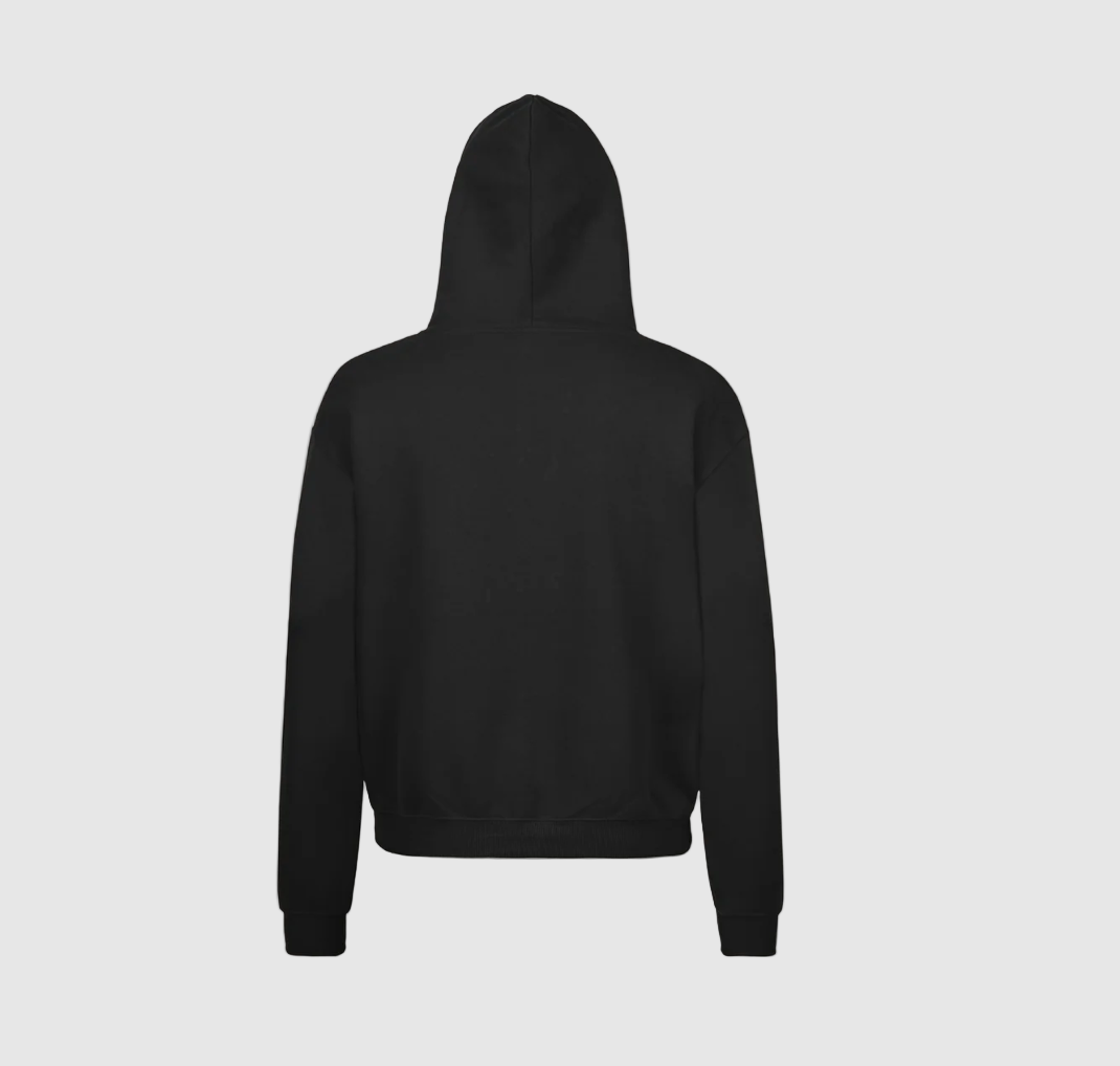 Black Oversized Hoodie.