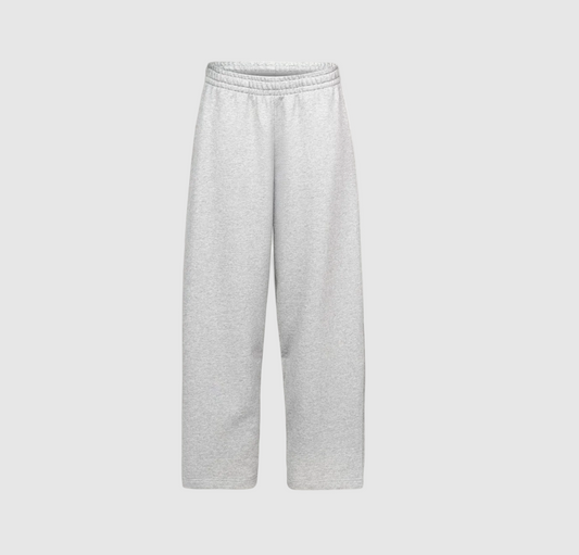 Light Grey Marl Straight-Leg Relaxed Sweatpants.